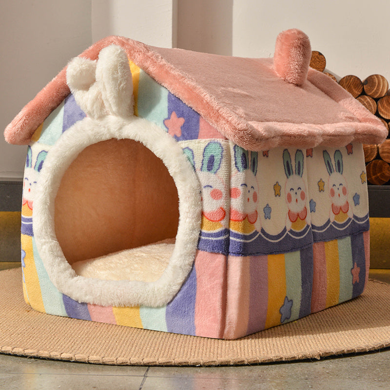 Cozy Winter Dog Kennel House