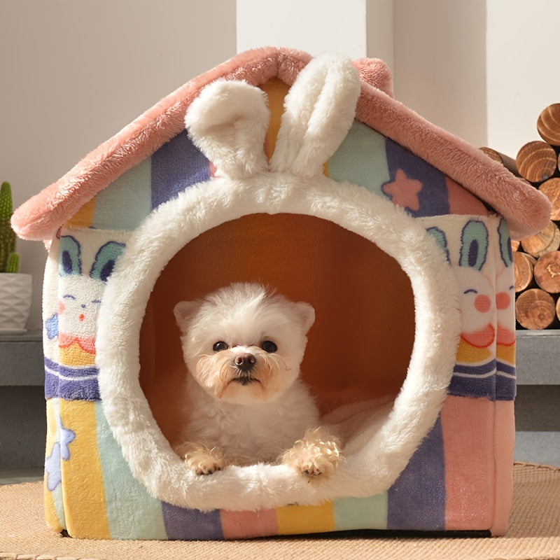Cozy Winter Dog Kennel House