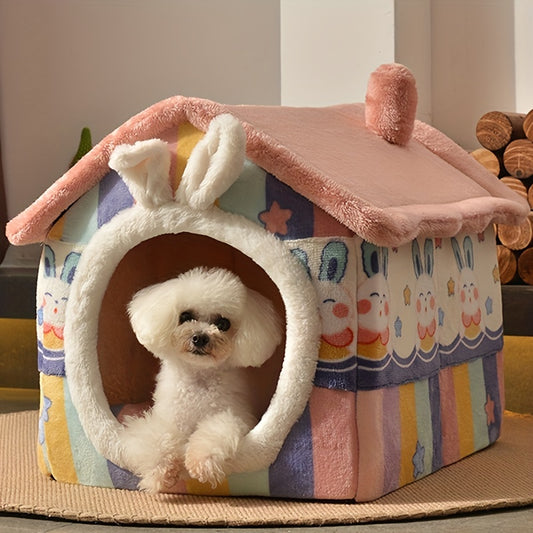 Cozy Winter Dog Kennel House
